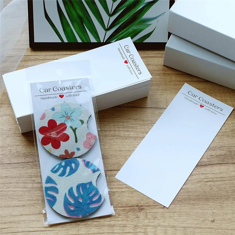 

Новинка-100 шт., упаковка для автомобильных подставок для продажи, карты для сублимационных автомобильных подставок с 100 шт. пакетов, замена сублимации