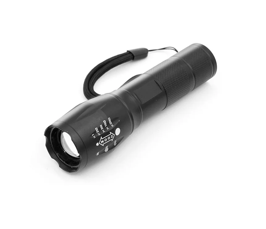 Waterproof High Lumens USB Rechargeable 5 Modes T6 LED Lamp Torch Zoom Portable Powerful Tactical Flashlight Outdoor