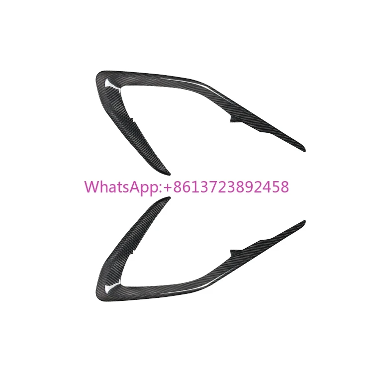 

ES 2PCS Dry Real Carbon Fiber Car Interior Door Trim for Chevrolet Camaro 2016+ Accessories