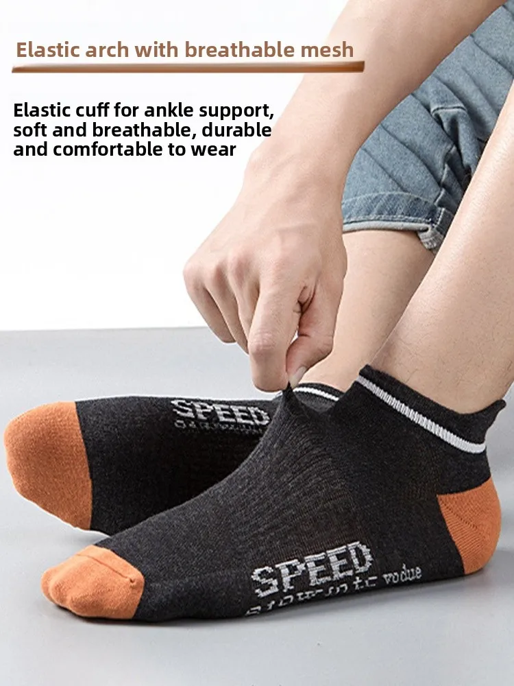 

Men's ort Sports Sos Breathable Thin Low Cut Summer Spring Autumn Seasonal Moisture ng Low Cut Boat Sos