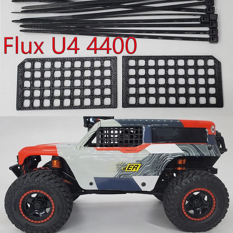 

2pcs Simulation Car Window Network for 1/18 HPI Venture18 Flux U4 4400 RC Remote Control Model Car