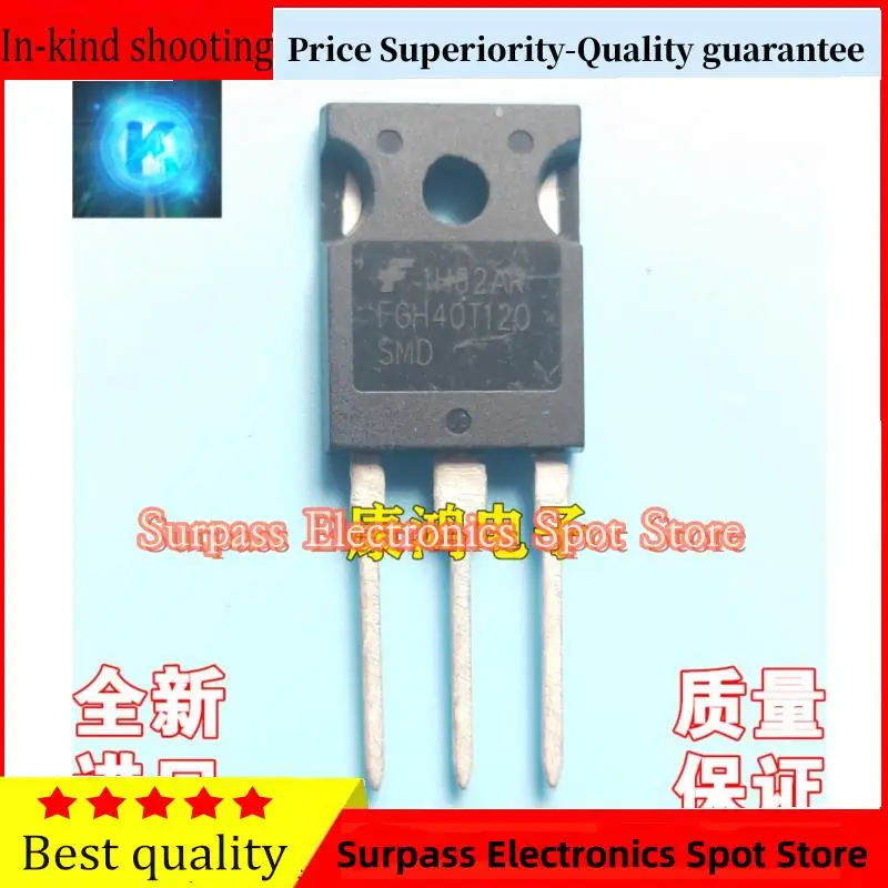 

10PCS-100PCS FGH40T120SMD /IGBT 40A1200V Price Superiority-Quality guarantee