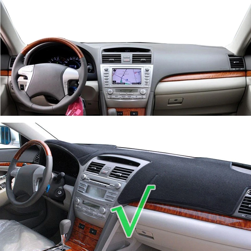

Для Toyota Camry XV40 Aurion 2007-2010 2011, чехол для приборной панели автомобиля, коврик для приборной панели, солнцезащитный козырек, защитная подушка для ковра, аксессуары с защитой от УФ-лучей