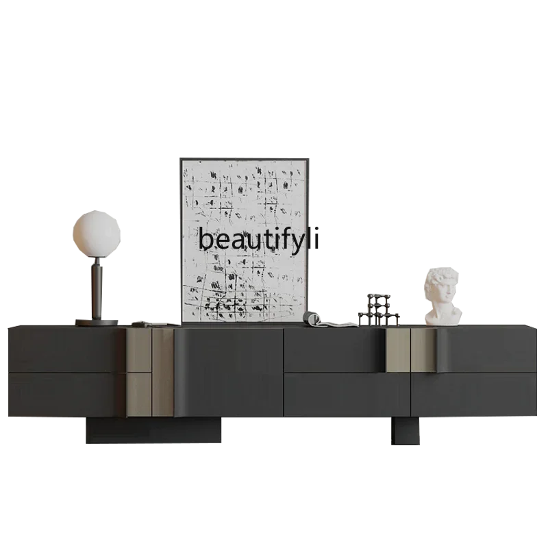 

Retro TV cabinet Modern minimalist storage creative paint storage cabinet customization