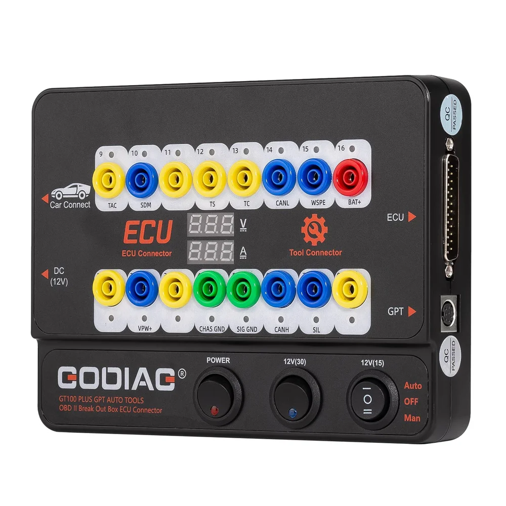 GODIAG GT100 PLUS GPT ENET DOIP 24V-12V AUTO TOOLS OBD II Break Out Box ECU-Anschluss – Detail 11