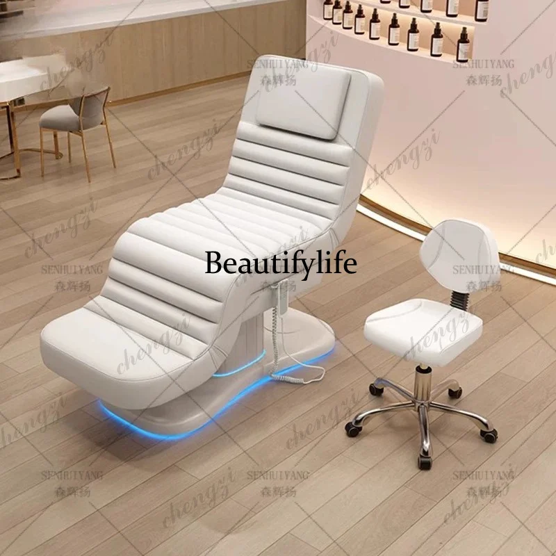 Electric beauty bed beauty salon electric lift skin management bed spa massage micro whole bed