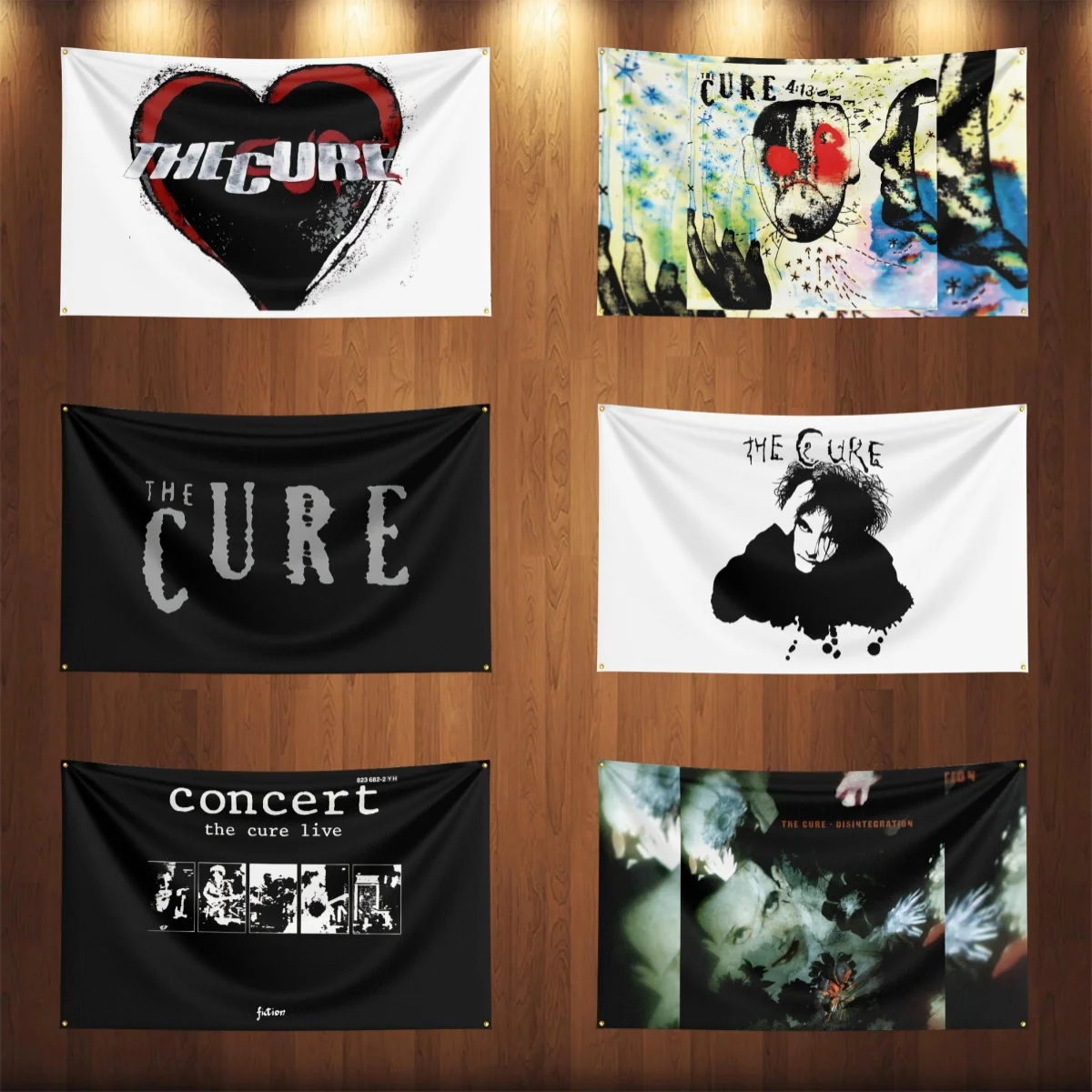 3x5 Ft Heavy Rock Band T-The Cures Flag Polyester Digital Printing Banner for Bedroom Wall Art Out Door Tapestry Decoration
