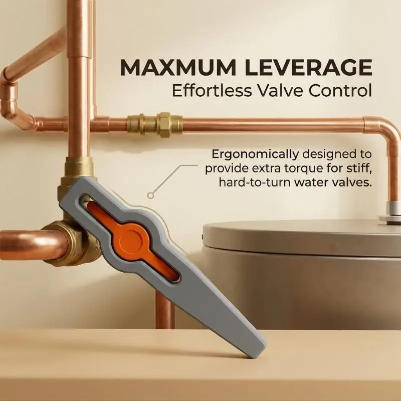 Water Control Replacement Handle for Manual Operation, Single Part for Damaged or Missing Handles During Routine Plumbing M4YD