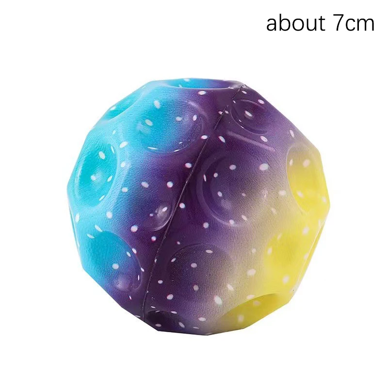 New 1pcs Extreme High Bouncing Ball Space Ball Children Toys Porous Ball Interactive Stress Relief Toy