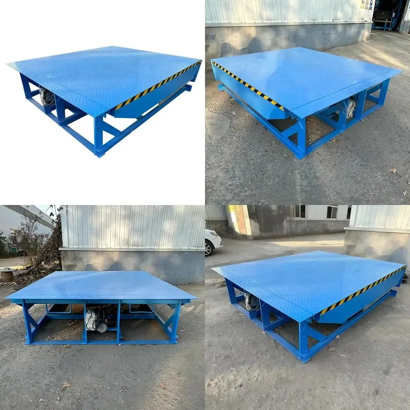 8 Ton Hydraulic Loading Bridge Mobile Car Ramp Lift Dock Platform with Ramp