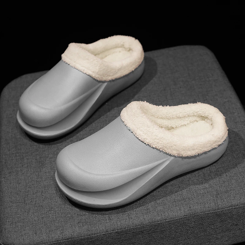 

Xinluo Winter Men's Cotton Shoes, Large Size, Fashionable Mid-Top Couple's New Warm Cotton Shoes