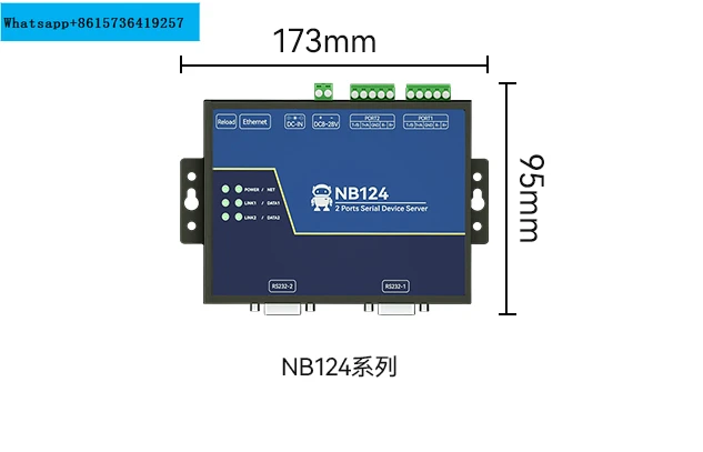 

Dual serial communication server Modbus RTU to TCP gateway rs485/232/422 to Ethernet port module MQTT