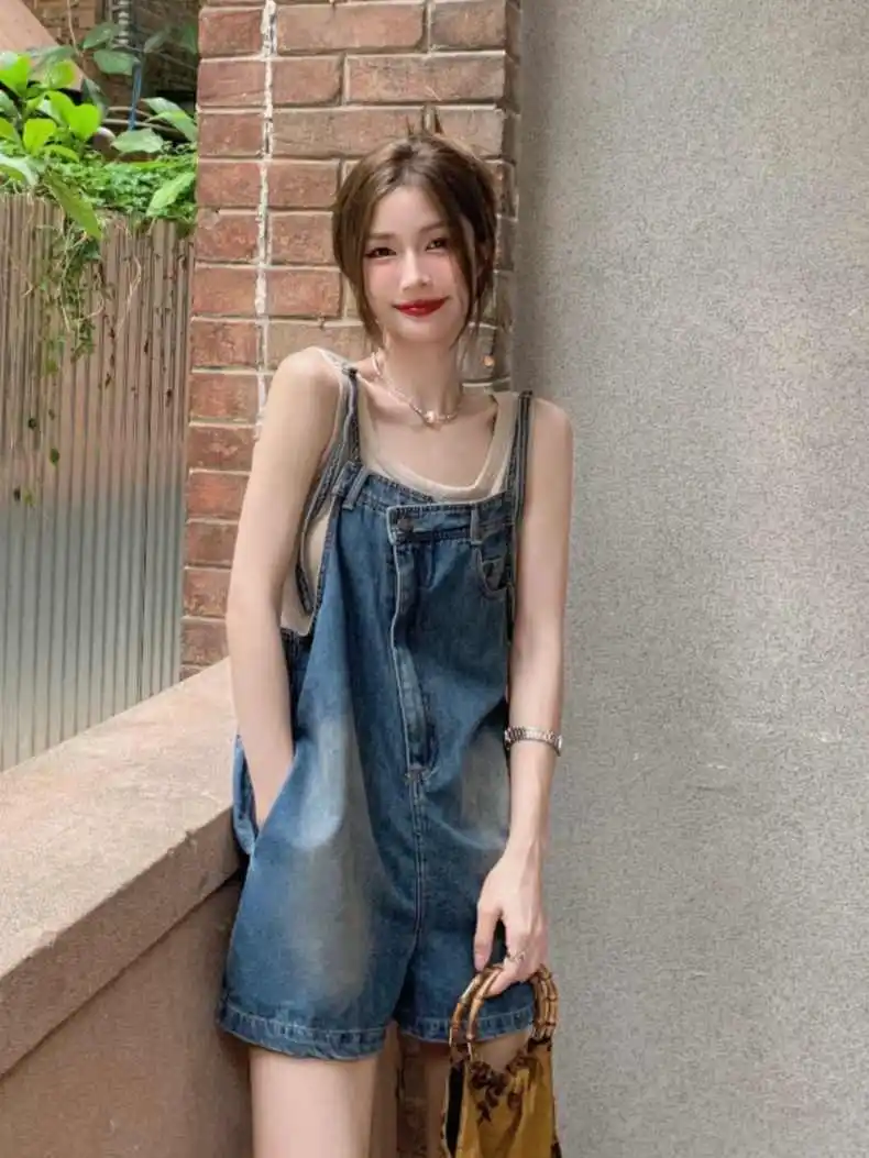 

Women's Rompers Playsuits Work Party Patchwork Office Midi Vintage Cotton Girls Cute Printed Comfortable Girl Colorful Polka Dot