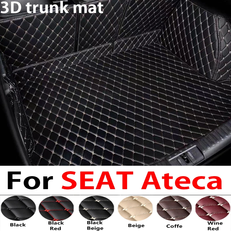 Car Rear Trunk Mats For SEAT Cupra Ateca KH7 2016~2023 5seat Waterproof Cargo Tray Trunk Carpet Tapis De Voiture Car Accessories