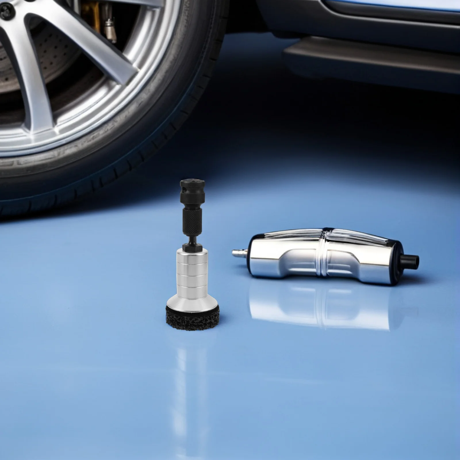 1 مجموعة محور عجلات تنظيف عدة الفرامل محور ألواح التلميع الصدأ أداة إزالة الصواميل مجموعة إطارات السيارات رأس مطحنة إصلاح السيارة #3