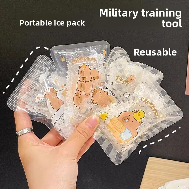 大学生、軍事訓練、急速冷却、漫画柄、夏用温度調節、屋外持ち運び用の携帯型保冷バッグ