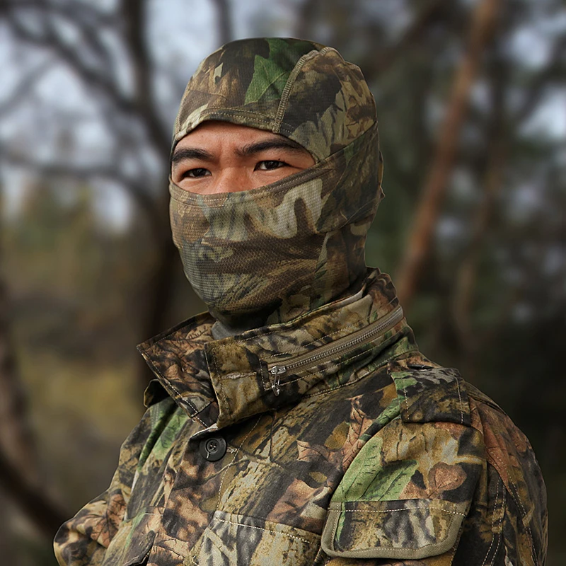 Cagoule intégrale militaire CamSolomon, masque de cyclisme, capuche de chasse, pêche en plein air, protection de l'armée, casque de sport, casquette de doublure, écharpe