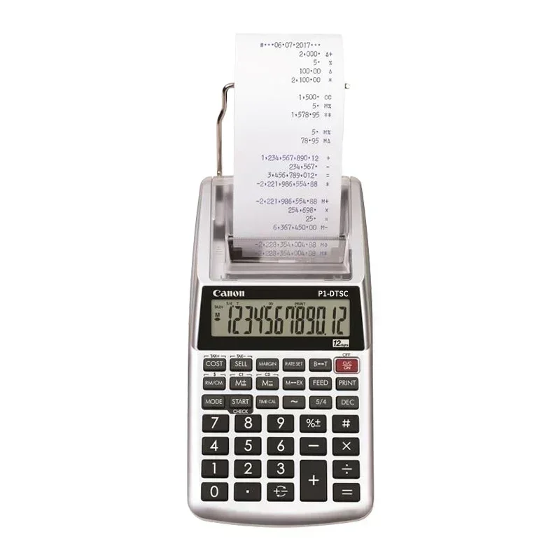 Small Desktop Printing Calculator Monochrome Printing Calculator P1 Printing Calculator Battery Dc Dual Purpose Office Supplies