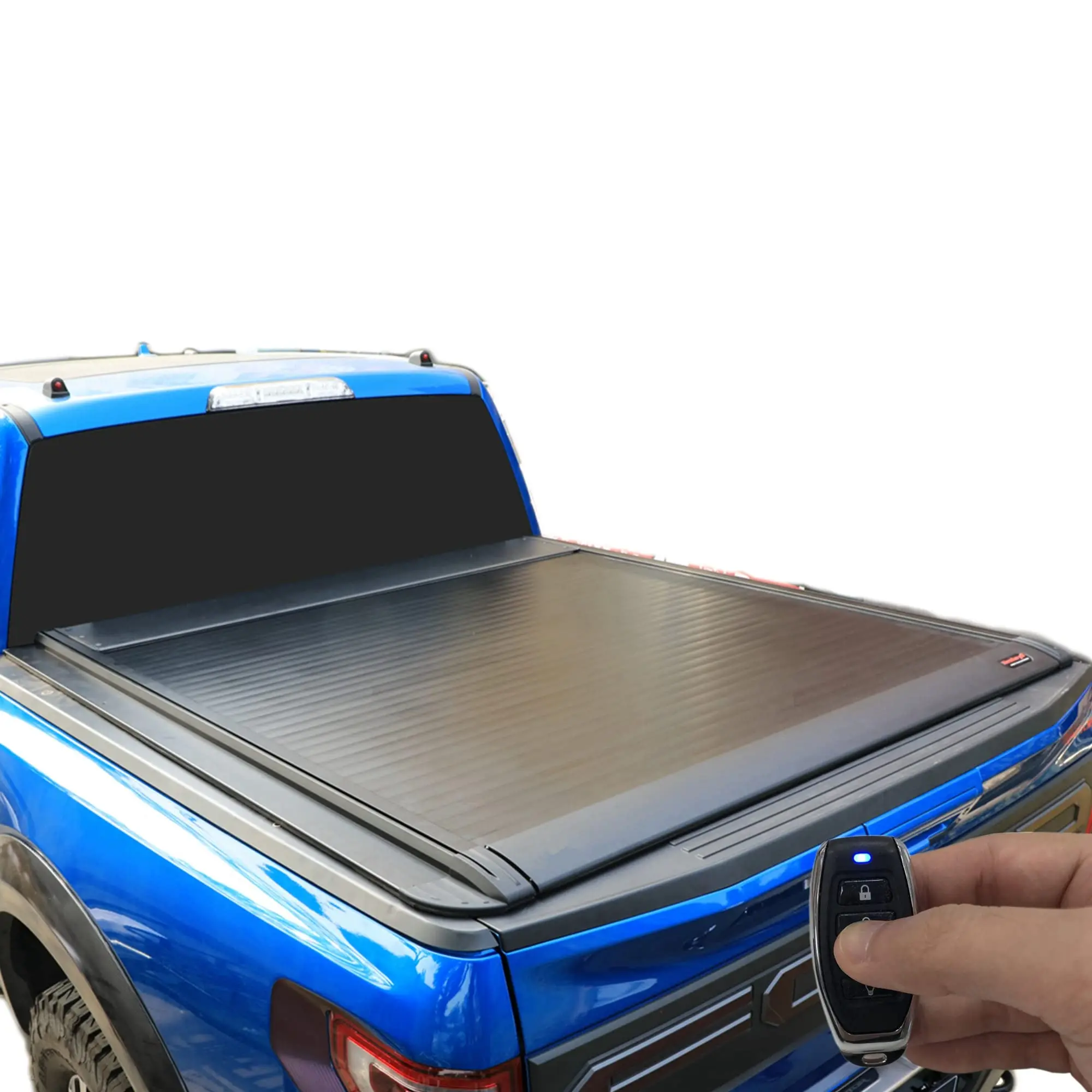 

Retractable & Electric Hard Tri-Fold Truck Bed Tonneau Cover Roll-Up Cargo Trunk Tailgate Cover for Chevy Silverado