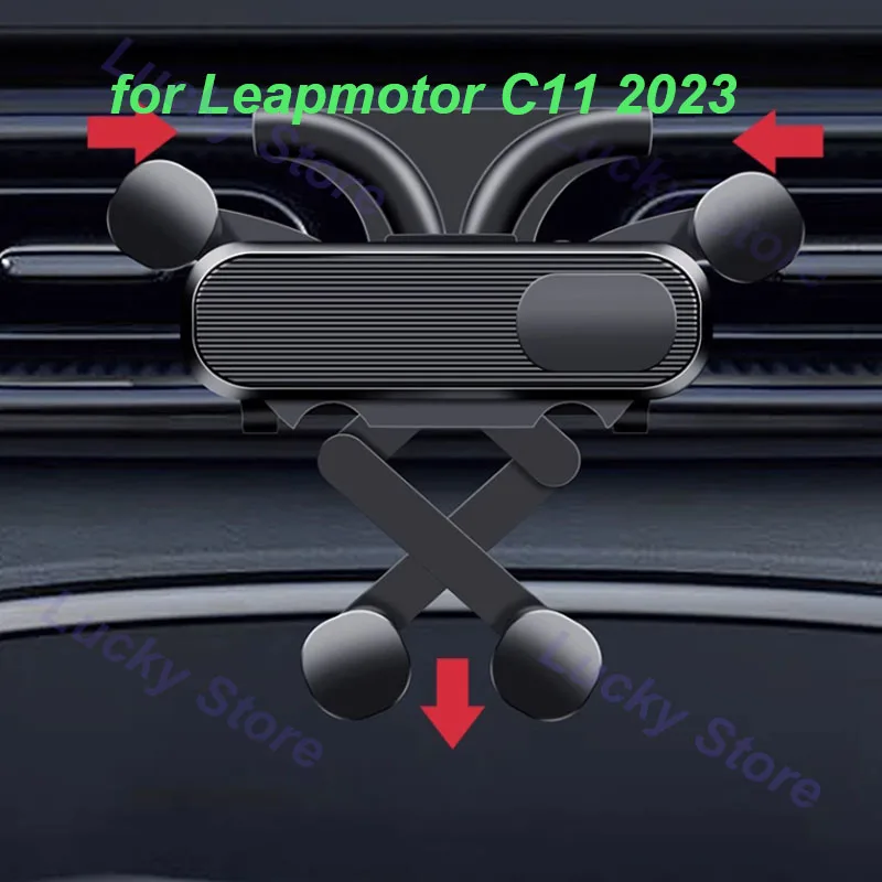 

For Leapmotor C11 2023 Car Mobile Phone Holder Bracket Suspension GPS Stand Navigation Support Mounts Interior Accessories