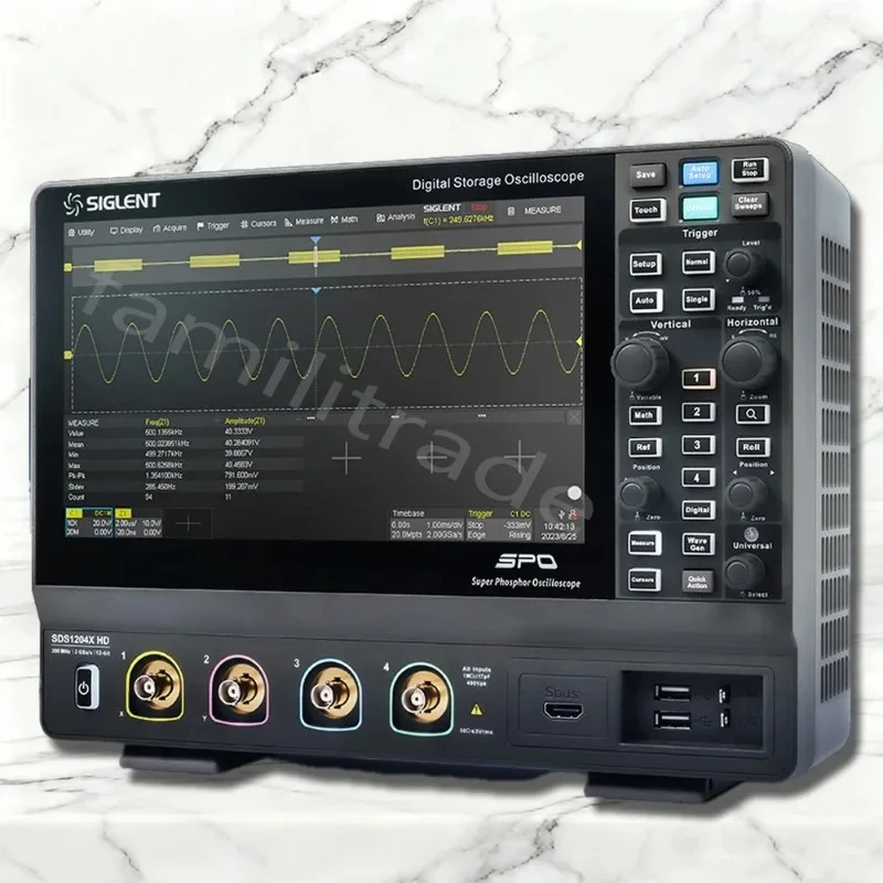 1PC NEW SIGLENT SDS1072X SDS1074X SDS1104X SDS1202X SDS1204X SDS1102X HD In Stock 12-bit 4CH 2CH Oscilloscope 2GSa/s 100Mpts Box