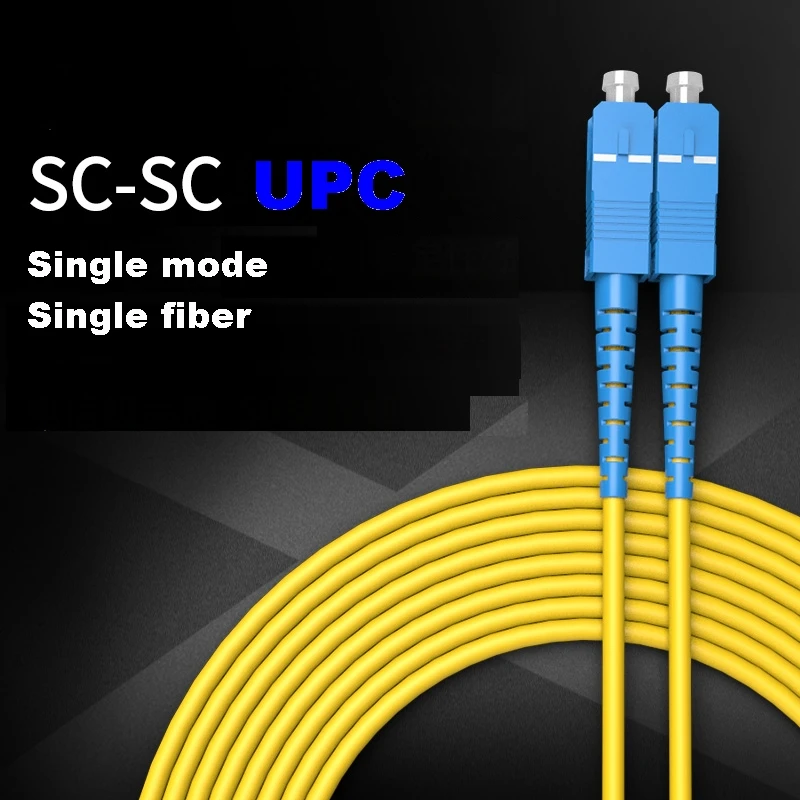 10 قطعة عالية الجودة SC-SC UPC وضع واحد واحد الألياف الألياف البلوز كابل بصري التصحيح الحبل 1 متر 2 متر 3 متر 5 متر 10 متر