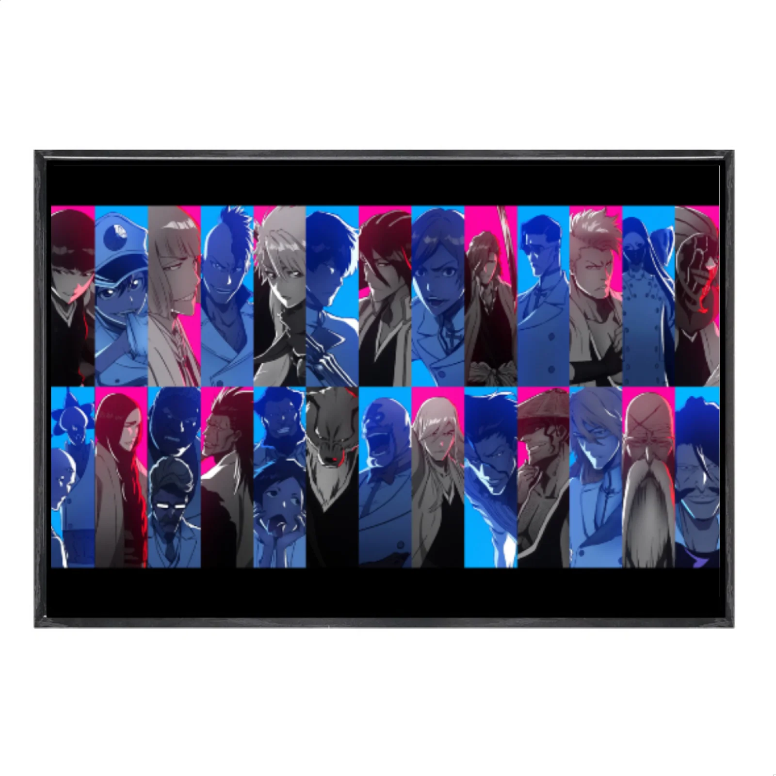 

Japanese Manga Multi-Size Canvas Poster Double Framed Wall Art, Bleach Home Decor for Living Room Bedroom