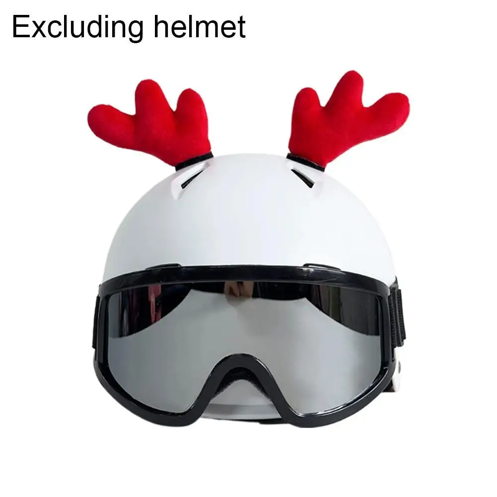 

Santa Motorcycle Helmet Decorations Red Christmas Antlers Cute Animal DIY Decor For Motorcycle Helmet Merry Christmas Decoration