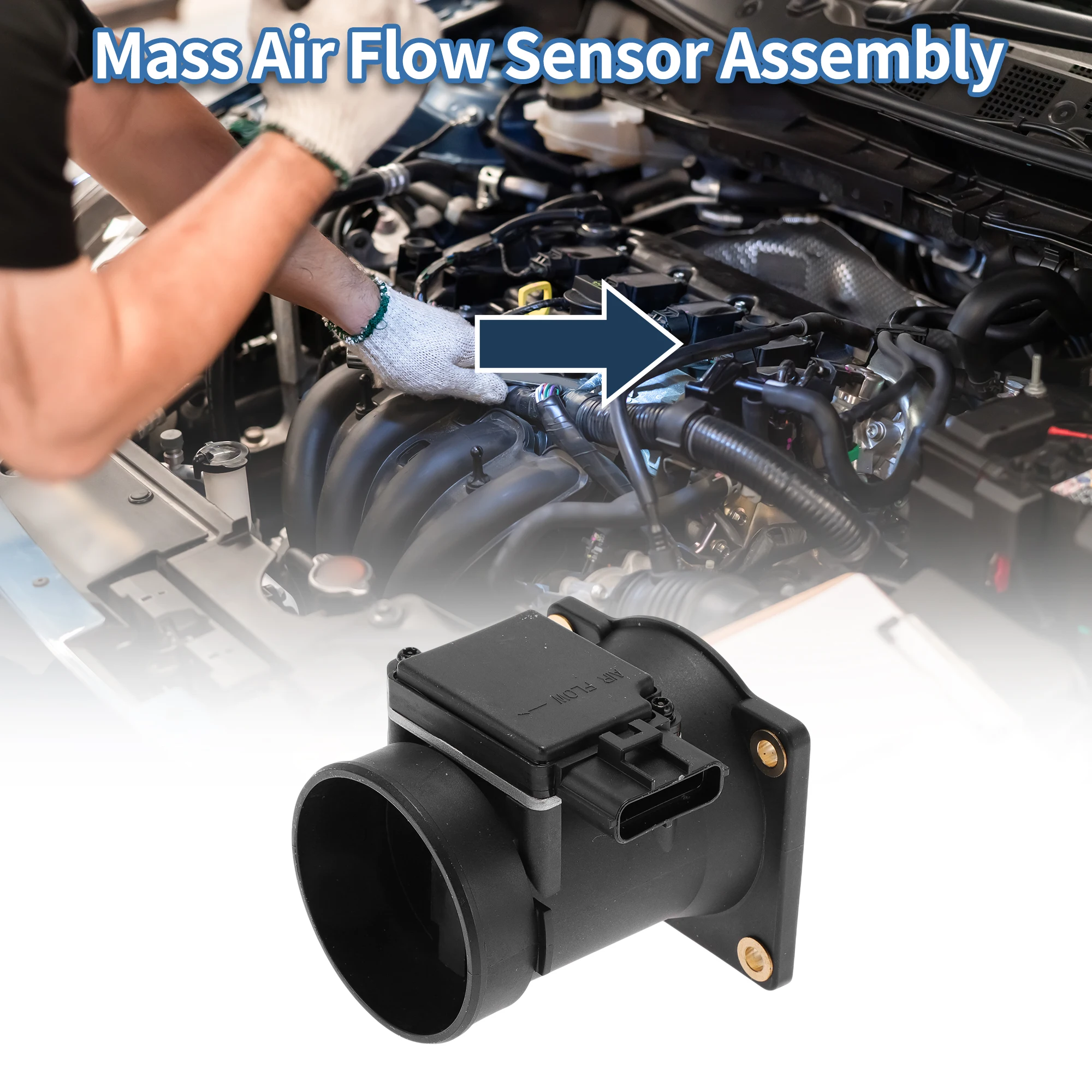 

Датчик массового расхода воздуха UXCELL в сборе No F72F12B579AA для Ford Windstar ‌ 1998