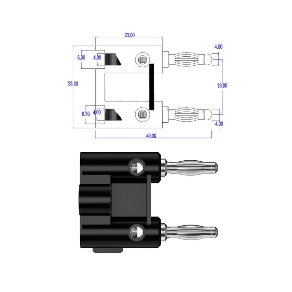 4mm Banana Plug Parallel Lantern Type Screw Fixed Non‑Soldering Nickel Gold Plated 30Vac‑60Vdc Max 32A Terminal Connector 2PCS
