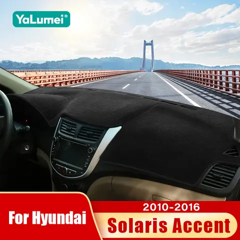 Voor Hyundai Accent Solaris Verna RB i25 2010 2011 2012 2013 2014 2015 2016 Auto Dashboard Zonnescherm Cover antislip Accessoires