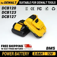 Reaoaoone 12V rechargeable battery, a replacement battery for DeWalt power tools, compatible with DCB120, DCB123，DCB127，DCB124