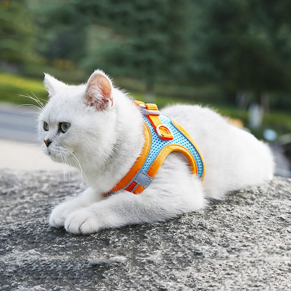 

Pet Harness for Cats Reflective Vest Kitten Leash Puppy Vests Breathable Supplies