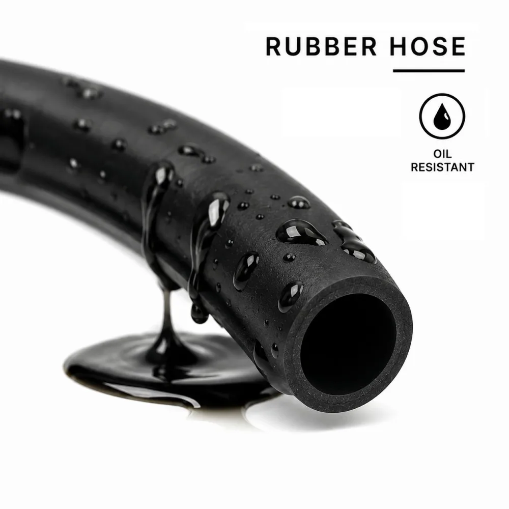 Black NBR Oil Resistant Rubber Fuel Line  Flexible Fuel Delivery Hose ID 2-10mm Rubber Hose Oil Transfer Tubing  2/4/6Metre