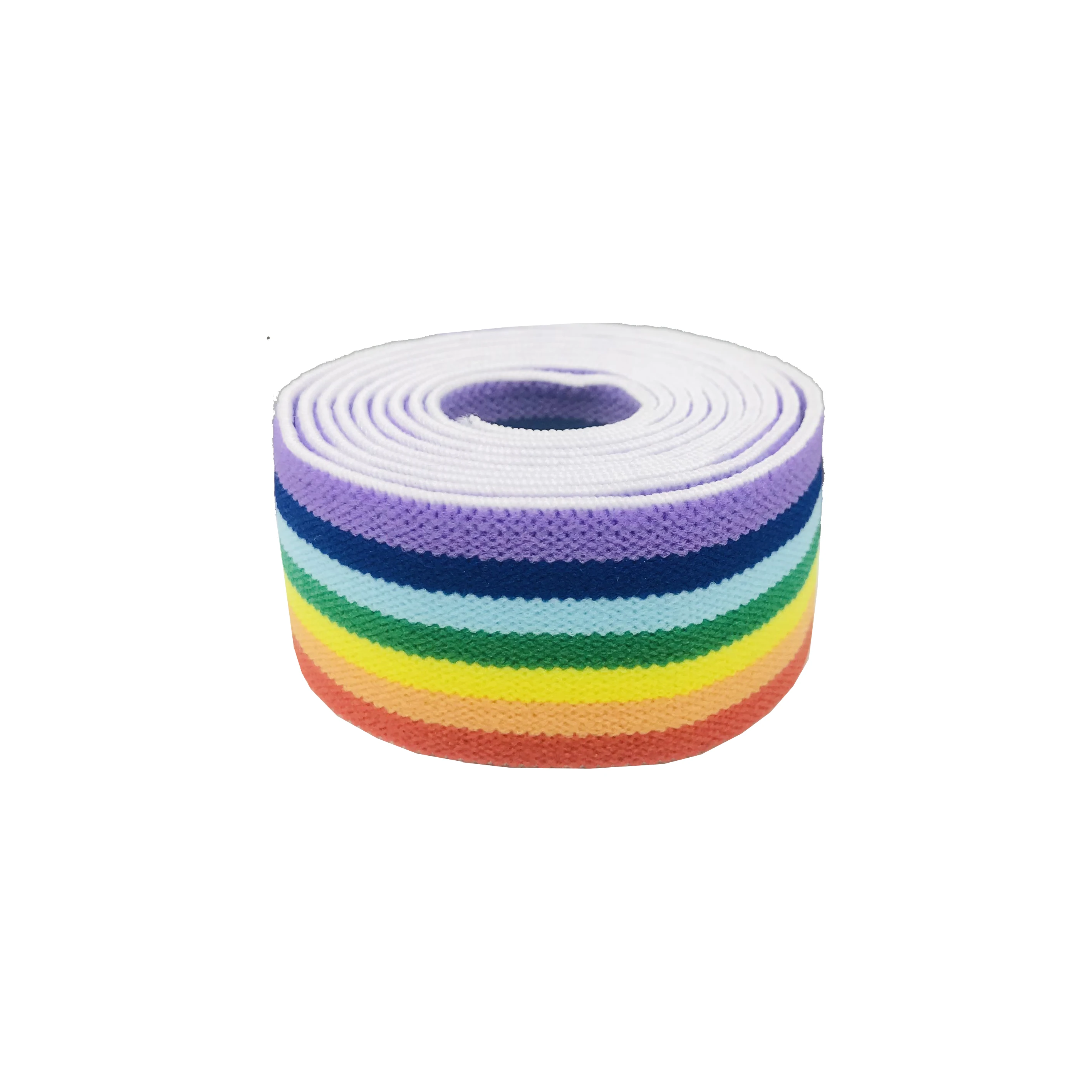 2/5/10 m/lotto 25/38mm fasce elastiche arcobaleno nastro elastico Jacquard per pantaloni indumento accessori per cucire fai da te