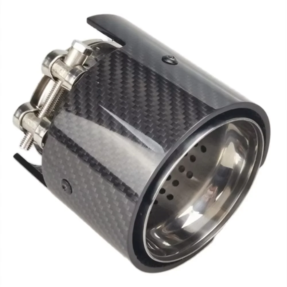 1 Piece M Performance Exhaust Tip 93mm Fit for Modified M2 M3 M4 3 Series 4 Series Carbon Fiber Car Accessories Muffler Pipe