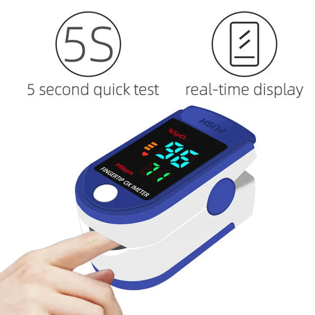 Oximeter Portable Fingertip Pulse Blood Oxygen Saturation Monitor With Lcd Display Fingertip Oximeter Testing SpO2 Health Care