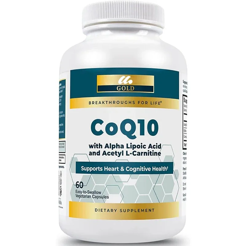 

CoQ10+Alpha Lipoic Acid+Acetyl-L-carnitine HCl - Heart and Cognitive Health -60 capsules