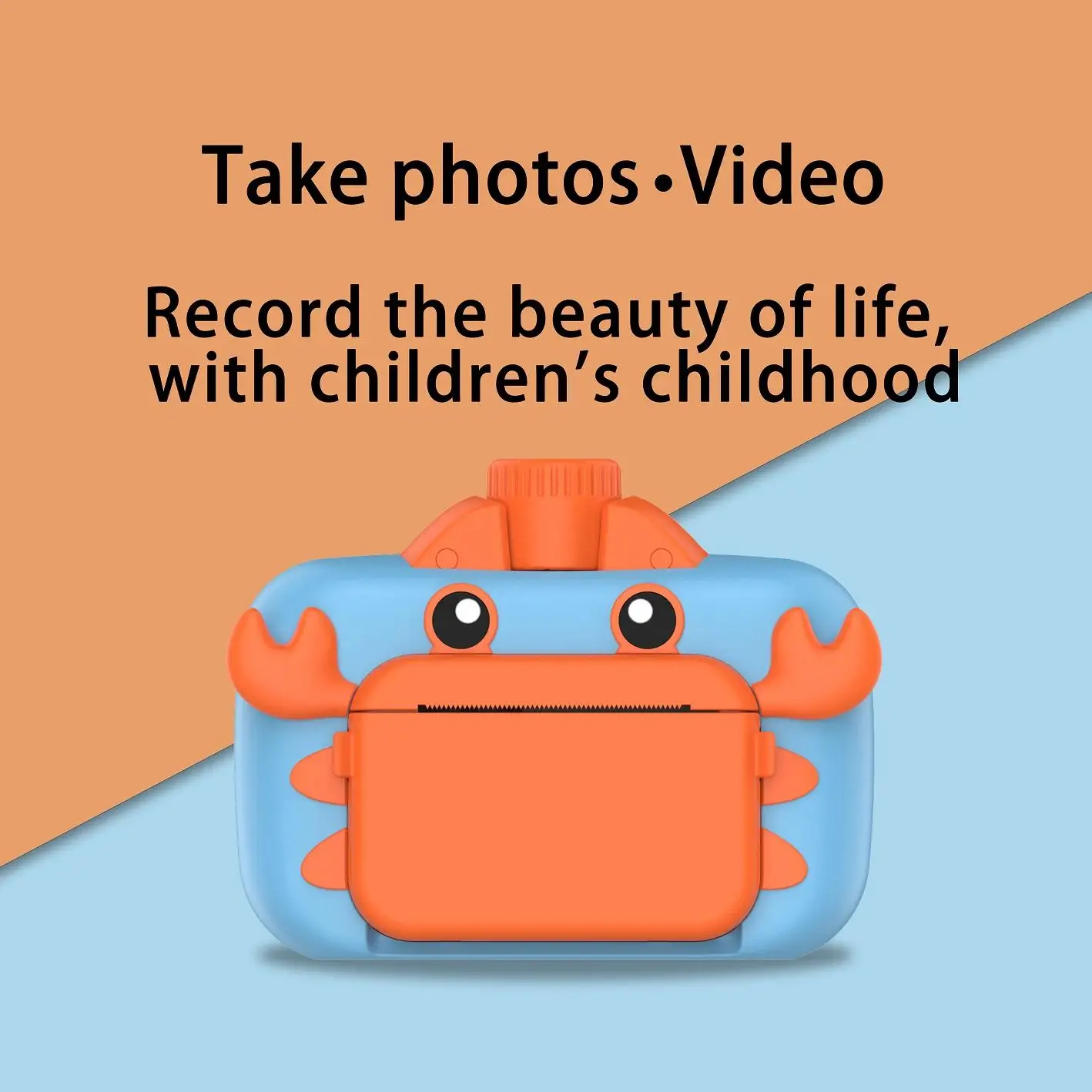 لعبة طباعة الصور الحرارية طابعة صور فورية للأطفال مع ملصقات متنوعة #6