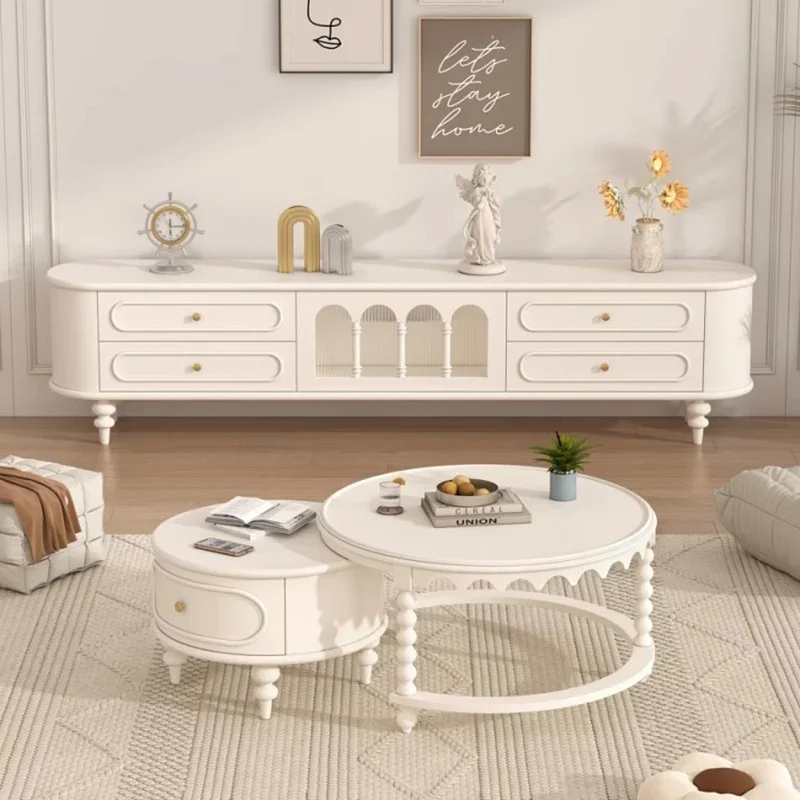 

French Solid Wood Living Room Cabinets Vintage Vertical Modern Luxury Living Room Cabinets Floor Design Mueble Home Furniture