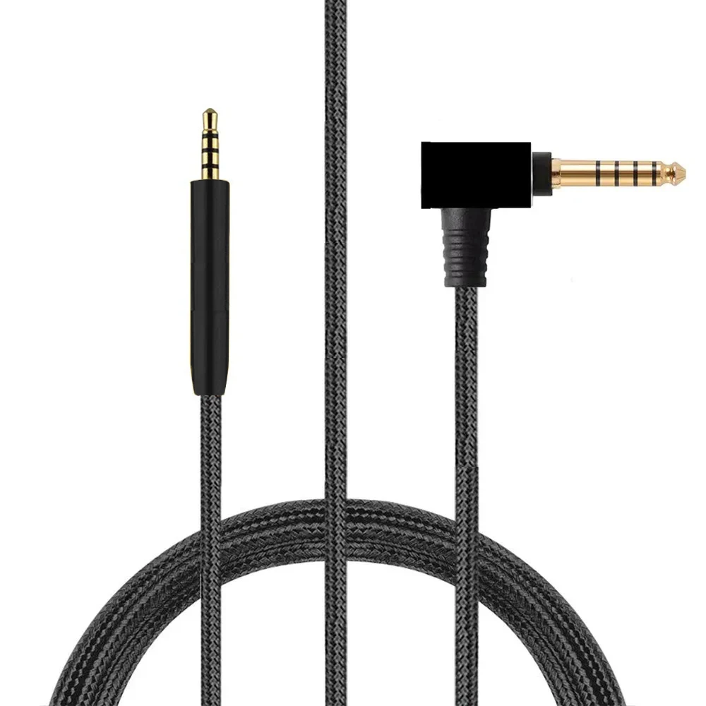 4.4mm 2.5mm Balanced OFC Replacement Braided Cable For Audio-Technica ATH-ANC27 ATH-ANC27X ATH-ANC700BT ATH-ANC900BT Headphones