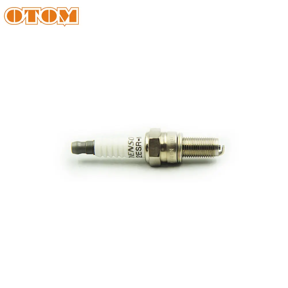 OTOM Motorcycle Spark Plug (Denso U22ESR-NB) High Performance Electrode Conical Ignition Stopper For ZONGSHEN NC250 Motocross