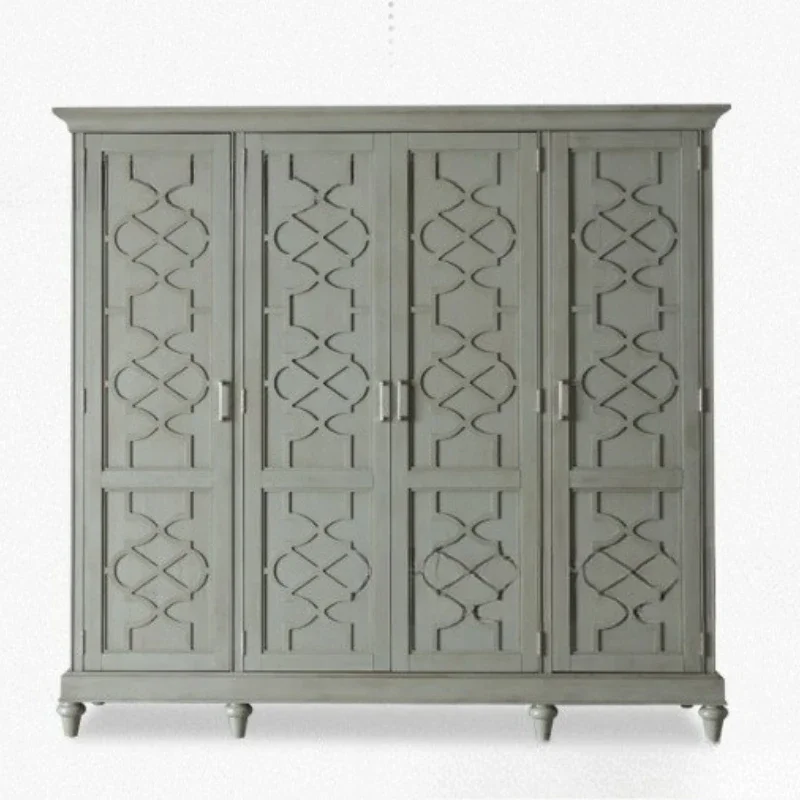 

American Morrie Impression Bedroom Solid Wood Wardrobe Simple High-end Oak Wardrobe Furniture