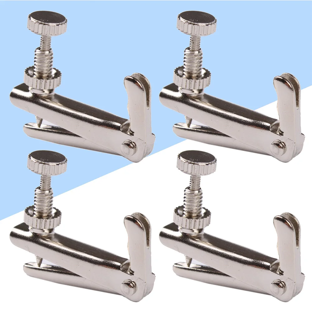 

4Pcs Easy To Use Violin String Adjuster with Smooth Screw Fine Tuner for Striking Tones Violin Accessories