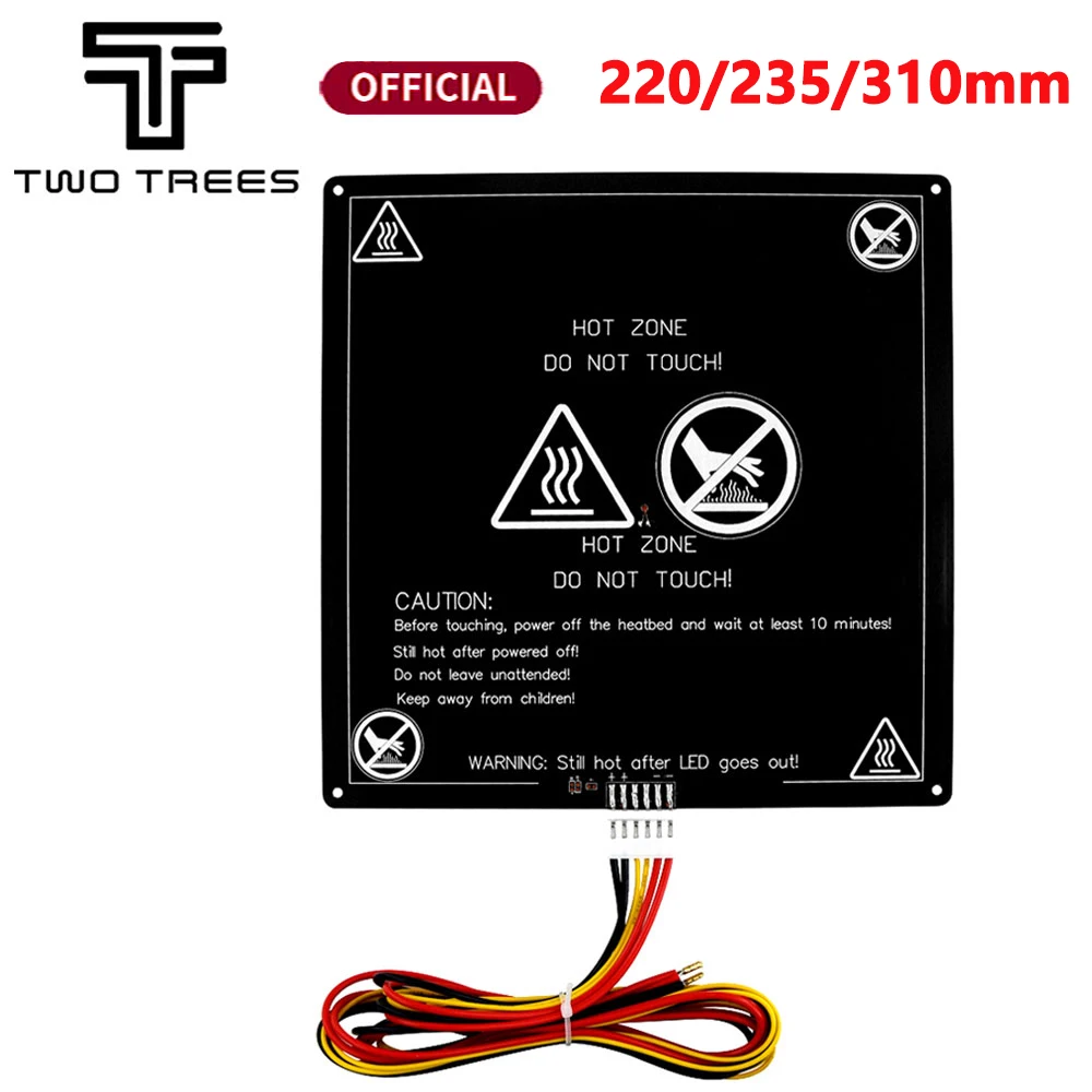 

MK3 Aluminum Substrate Hotbed 12V 24V Heated Hot bed Plate Heating Platform with Wire Cable 3D Printer Part 220/235/310mm