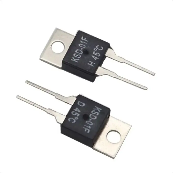 【10-5PCS】40-135 Degrees KSD-01F Temperature Switches Normally Open/Normally Closed 40C 45 50 55 60-95C 100 105-125C 130 135C