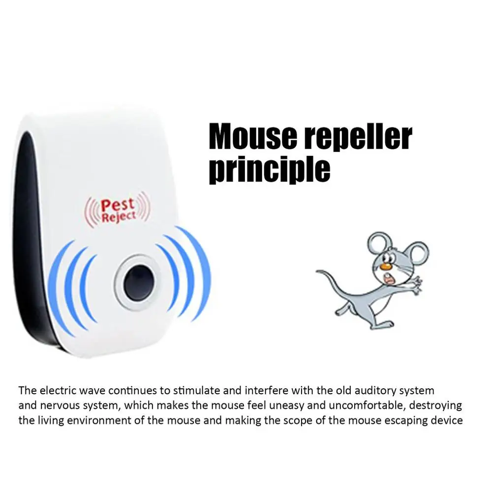 Ultrasonic Mosquito e repelente de insetos, Mouse Spider, Home Pest Control, seguro e silencioso