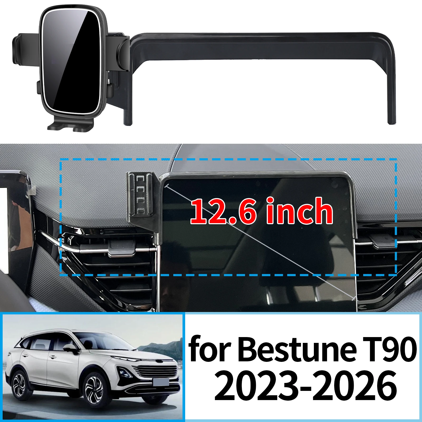 

fit for Bestune T90 2023 2024 2025 2026 Stable Clip-On Phone Holder​​ Mount Screen Base No Vibration​ Car accessoires