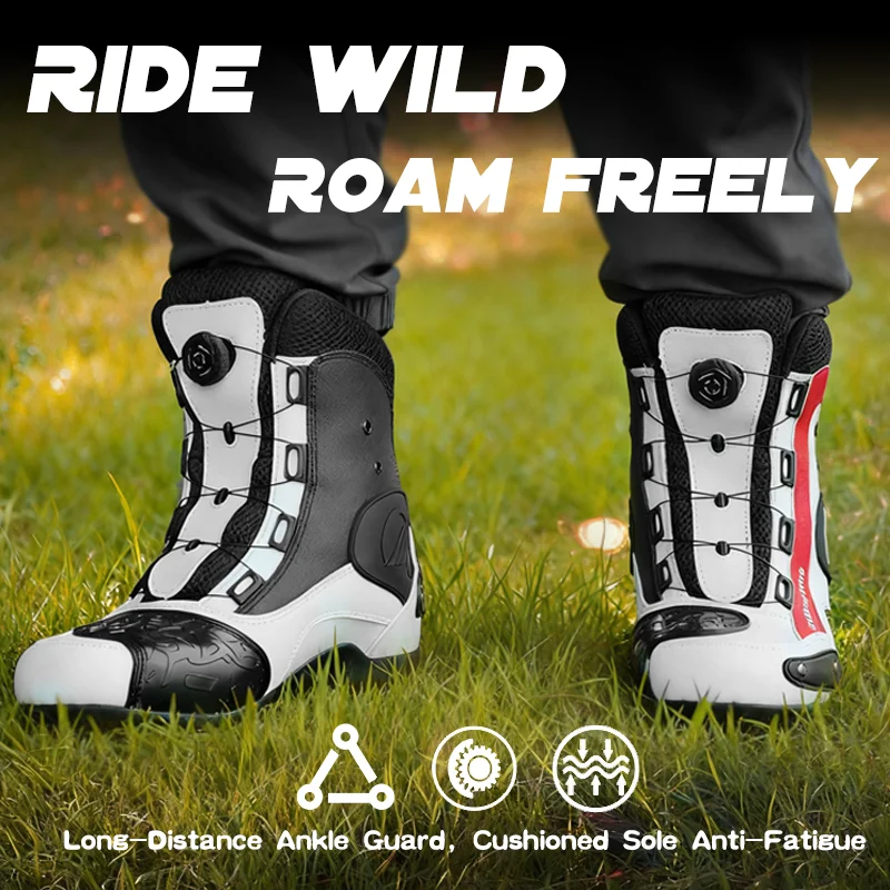 

Мотоботы для езды на мотоцикле, повседневные мотоботинки