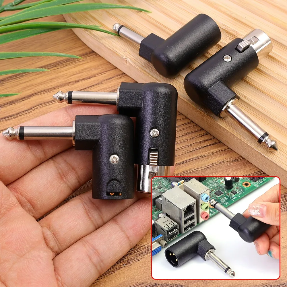 1-3pcs 3 Pin Female Male Adapter Microphone System Converter Head Electric Guitar System Converter Head for Studio Mixersnverter